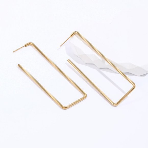 Geometric Hoop Earrings 123 - Picture 1 of 2